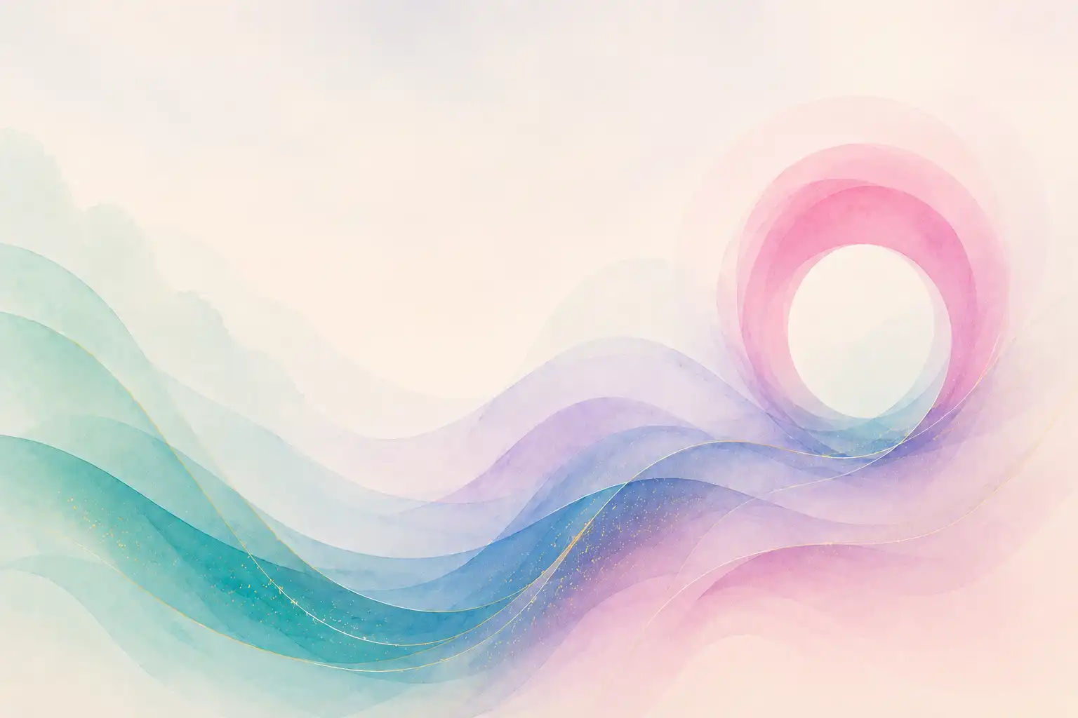 Abstract composition inspired by the visual identity of Sheba Medical Center